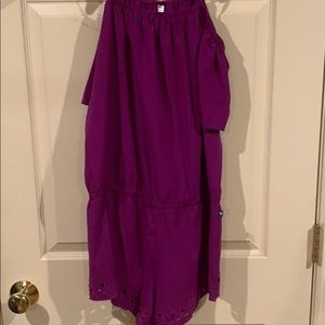 Fabletics off shoulder romper